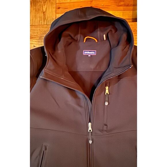 GH Bass & Co Hooded Soft Shell Black Men's XXL Sharp Dress Coat Jacket - Picture 5 of 10